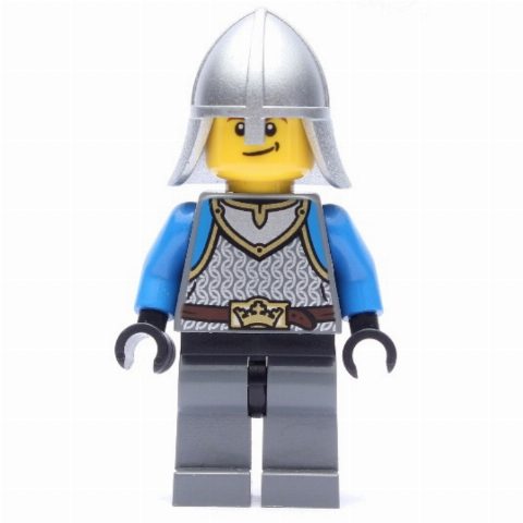 Minifigurka Knight, Blue, Helmet