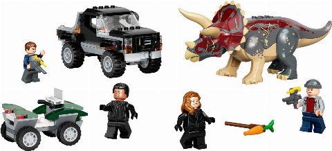 Zestaw LEGO Triceratops Pickup Truck Ambush (Jurassic World)