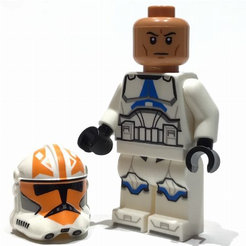 Minifigurka Clone Trooper, 332nd Company, Orange Markings, Visor Holes