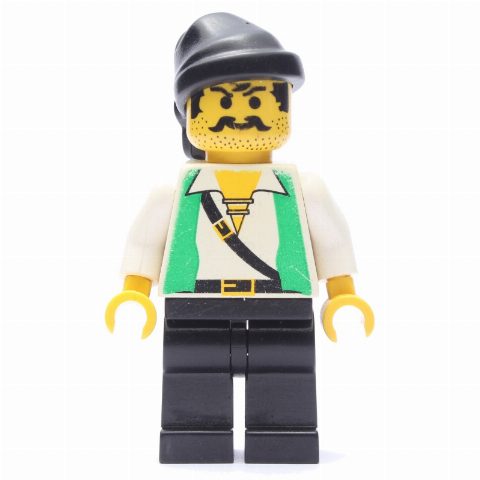 Minifigurka Pirate - Green Vest, Black Legs, Black Bandana