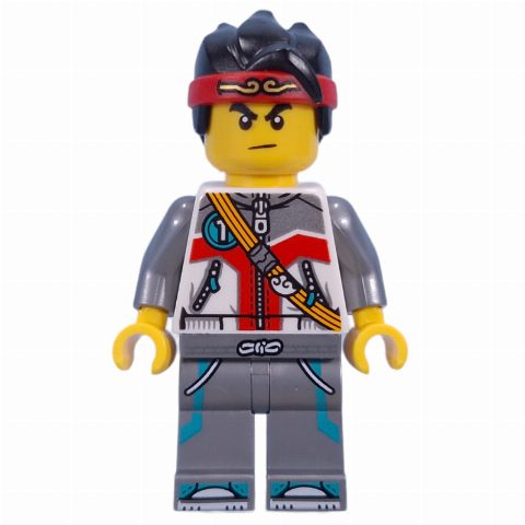 Minifigurka Monkie Kid, White and Flat Silver Suit