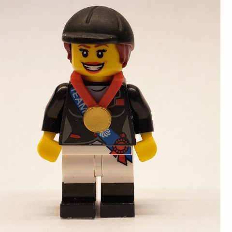 Minifigurka Horseback Rider, Team GB (CMF)