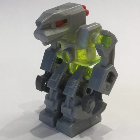 Minifigurka Devastator with Trans-Neon Green Torso and Red Eyes
