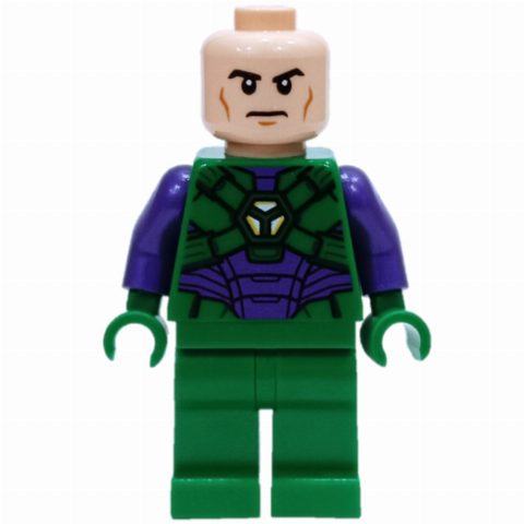 Minifigurka Lex Luthor in Green and Dark Purple Armor