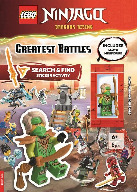 Zestaw LEGO Ninjago: Dragons Rising: Greatest Battles: Search and Find Sticker Activity (Books)