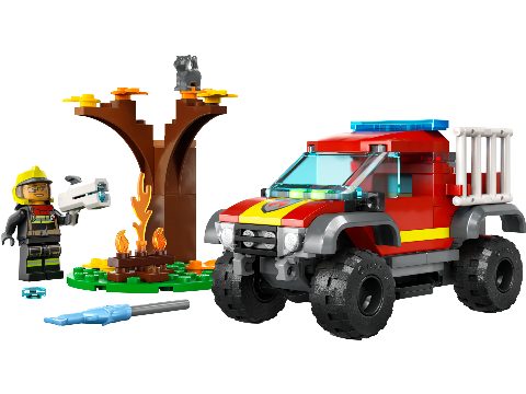 Zestaw LEGO® 4x4 Fire Truck Rescue (City)