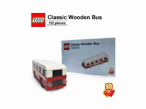 Zestaw LEGO® 60th Anniversary Classic Wooden Bus (Promotional)
