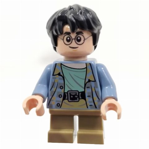Minifigurka Harry Potter, Sand Blue Shirt, Short Dark Tan Legs, Scared