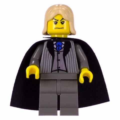 Minifigurka Lucius Malfoy, Yellow Skin, Dark Bluish Gray Suit