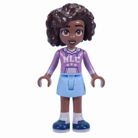 Minifigurka Aliya - Lavender Top, Bright Light Blue Skirt