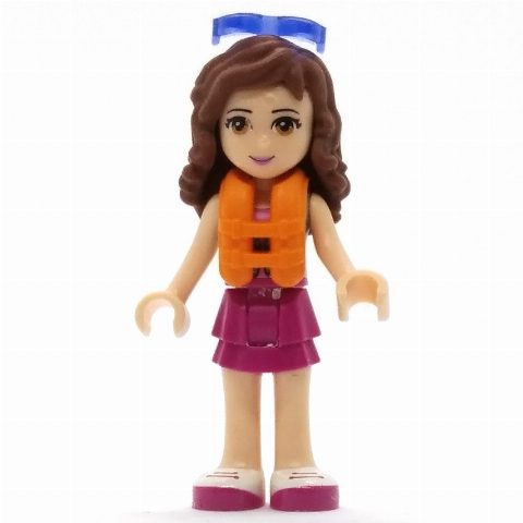 Minifigurka Olivia - Sand Green Vest, Magenta Skirt