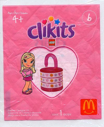 Zestaw LEGO Fashion Designer Kit 6: Heart Combination Lock (Clikits)