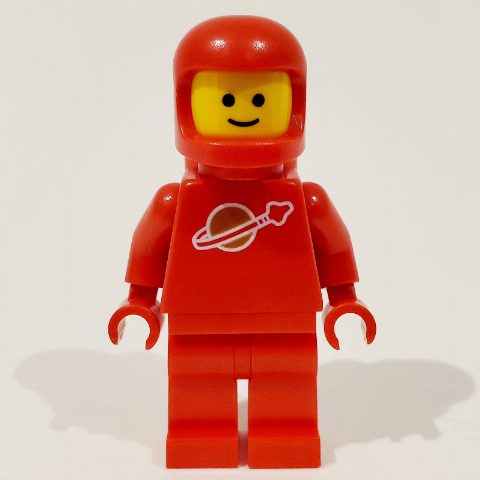 Minifigurka Classic Spaceman, Red with Airtanks (New Moulds)