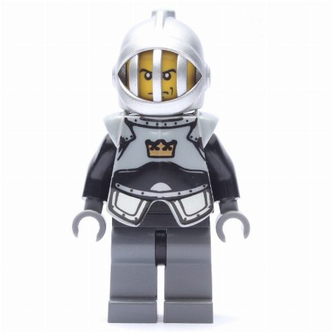 Minifigurka Knight, Black, Armor, Helmet with Grille