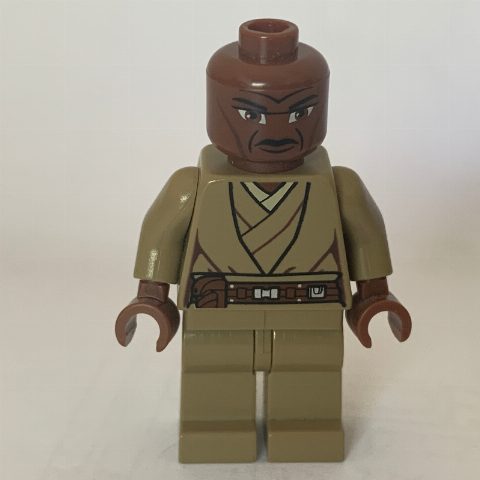 Minifigurka Mace Windu, Dark Tan Plain Legs (Clone Wars)