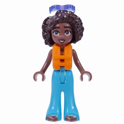 Minifigurka Aliya - White Shirt, Medium Azure Pants, Sunglasses, Lifevest