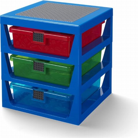 Zestaw LEGO® 3-Drawer Storage (Blue) (Gear)