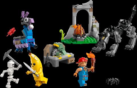 Zestaw LEGO Peely & Sparkplug's Camp (Fortnite)