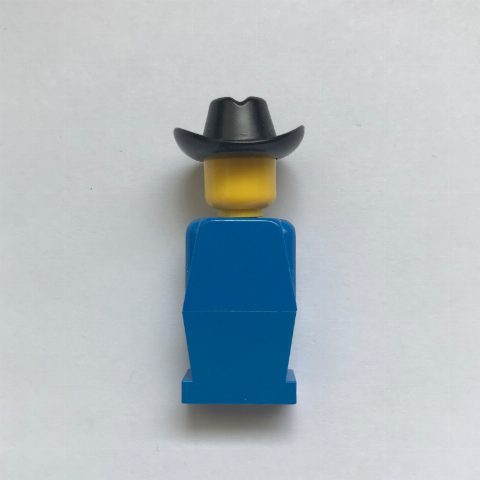 Minifigurka LEGOLAND Blue Torso, Blue Legs, Blue Cowboy Hat