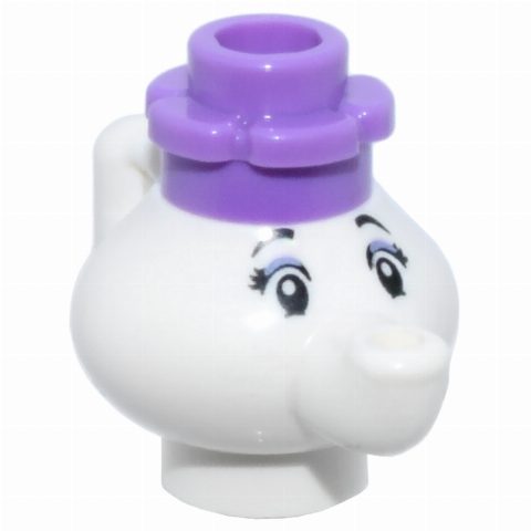 Minifigurka Mrs. Potts, Medium Lavender Lid