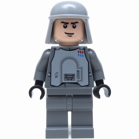 Minifigurka Imperial Officer / Captain / Commandant / Commander, Battle Armor, Dark Bluish Gray Hips