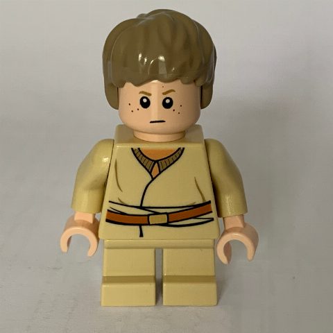 Minifigurka Anakin Skywalker, Child, Dark Tan Hair, White Pupils, Printed Goggles