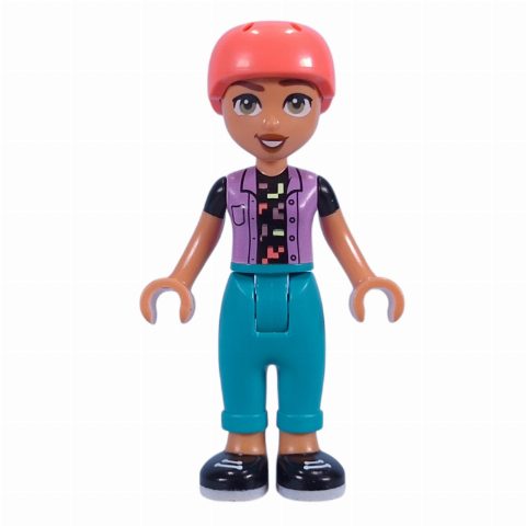 Minifigurka Nova - Lavender Top, Dark Turquoise Pants, Helmet