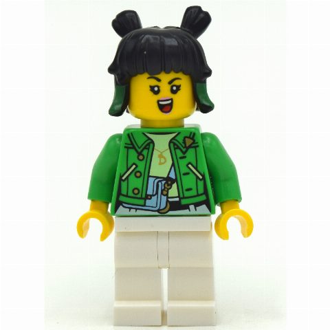 Minifigurka Mei, Bright Green Jacket