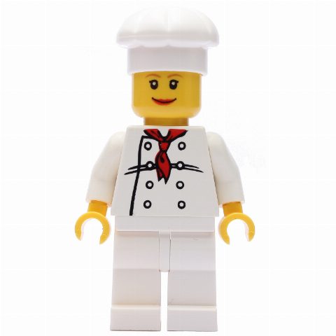 Minifigurka Chef, Woman, Red Neckerchief