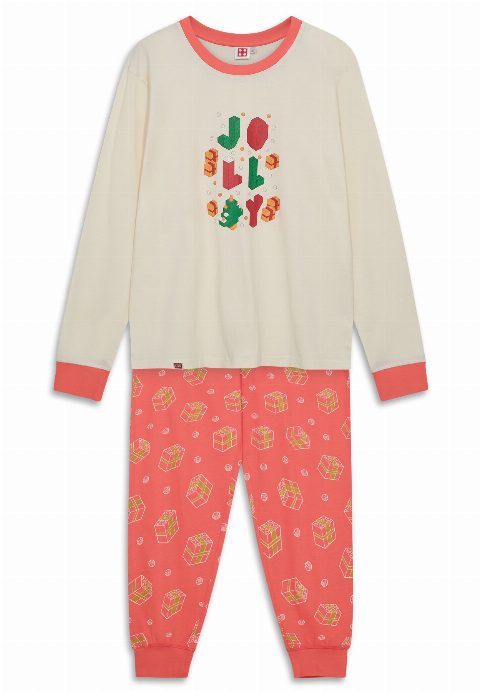 Zestaw LEGO® Adults Christmas Pajamas – Off White (Gear)