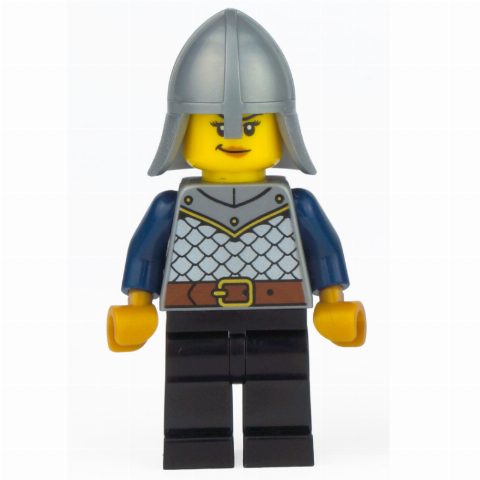 Minifigurka Griffin Knight, Female, Dark Blue Arms