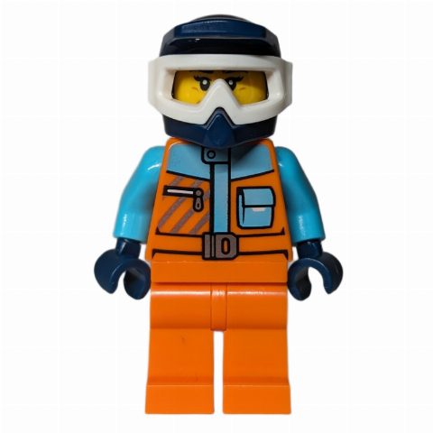 Minifigurka Arctic Explorer, Orange Suit, Helmet