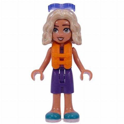 Minifigurka Nova - Lavender Top, Dark Purple Shorts, Life Vest, Sunglasses
