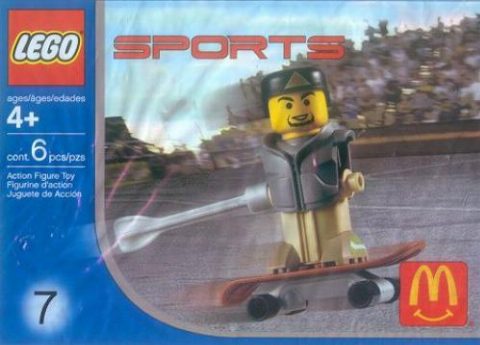Zestaw LEGO Gray Vest Skateboarder (Sports)