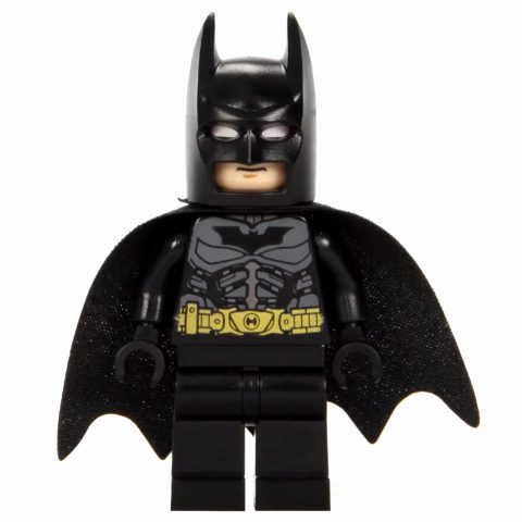 Minifigurka Batman, Black Suit, Black Cape and Cowl, Yellow Utility Belt, Black Batman Logo