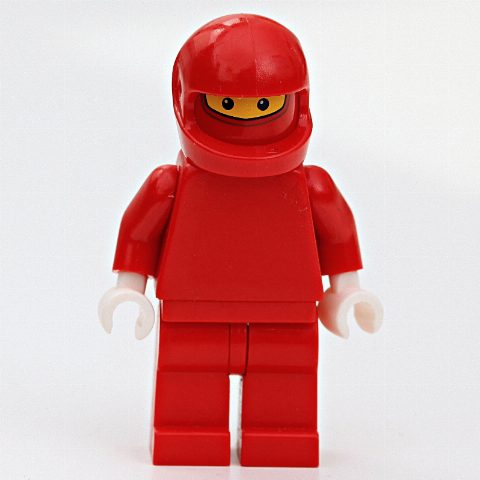 Minifigurka Pit Crew, Red Torso, Red Legs, Ferrari