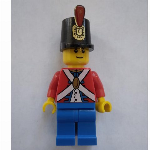 Minifigurka Soldier (Imperial Soldier II) - Printed Shako, Smile, Black Eyebrows