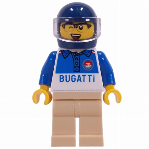 Minifigurka Race Driver, Bugatti