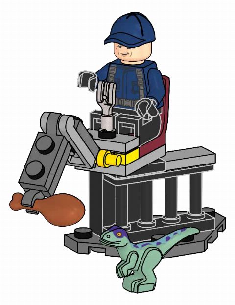 Zestaw LEGO Guard and Raptor (Jurassic World)