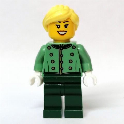 Minifigurka Picollo, Sand Green Torso, Dark Green Legs, Female