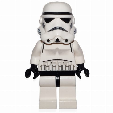 Minifigurka Stormtrooper, Plain Light Nougat Head, Black Lines on Nose Vent