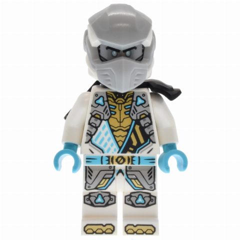 Minifigurka Zane, Silver Helmet, Katana Holder