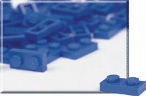 Zestaw LEGO 1 x 2 Blue Plates (Pack of 100) (Educational and Dacta)