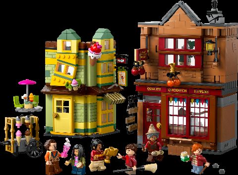 Zestaw LEGO Quality Quidditch Supplies & Ice Cream Parlour (Harry Potter)