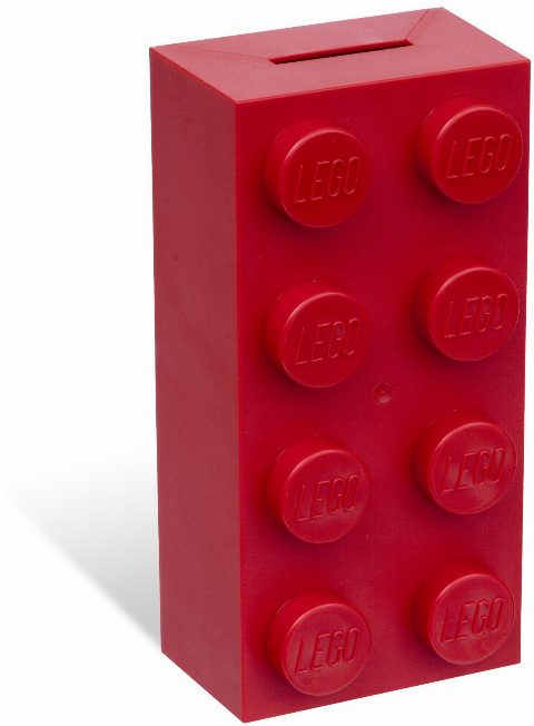 Zestaw LEGO® 2 x 4 Brick Coin Bank (Gear)