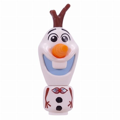 Minifigurka Olaf - Microdoll, 28621 Body, Stick Hair, Bright Light Blue Mouth