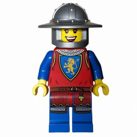 Minifigurka Knight, Woman, Wide Brim Helmet, Eyes Closed