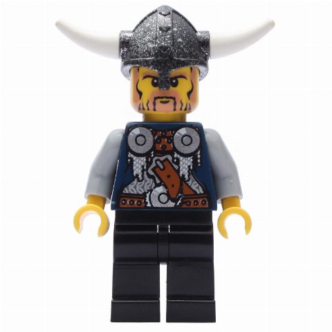 Minifigurka Viking Warrior - Armour, Sand Blue Arms, Black  Legs