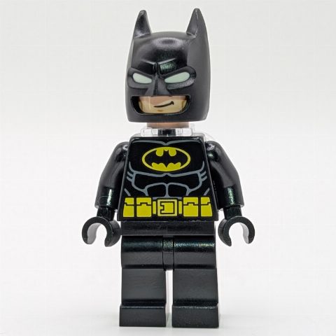 Minifigurka Batman, Black Suit, Black Cowl, Yellow Batman Logo, Neck Bracket