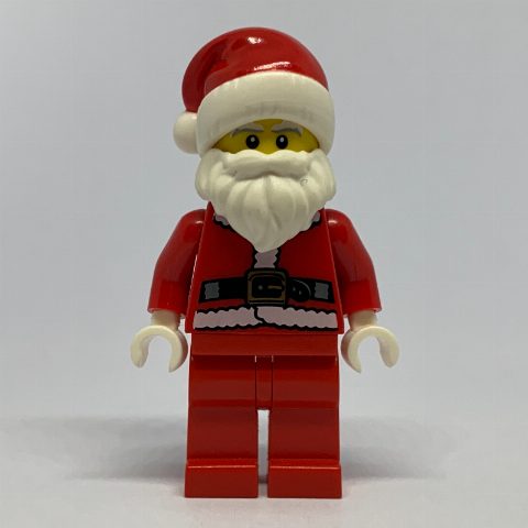 Minifigurka Santa, Coat and Belt, Plain Red Legs, Santa Hat (3626b Head) (CMF)